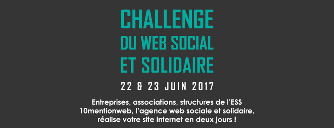 Challenge web de l’économie sociale et solidaire, c’est reparti !